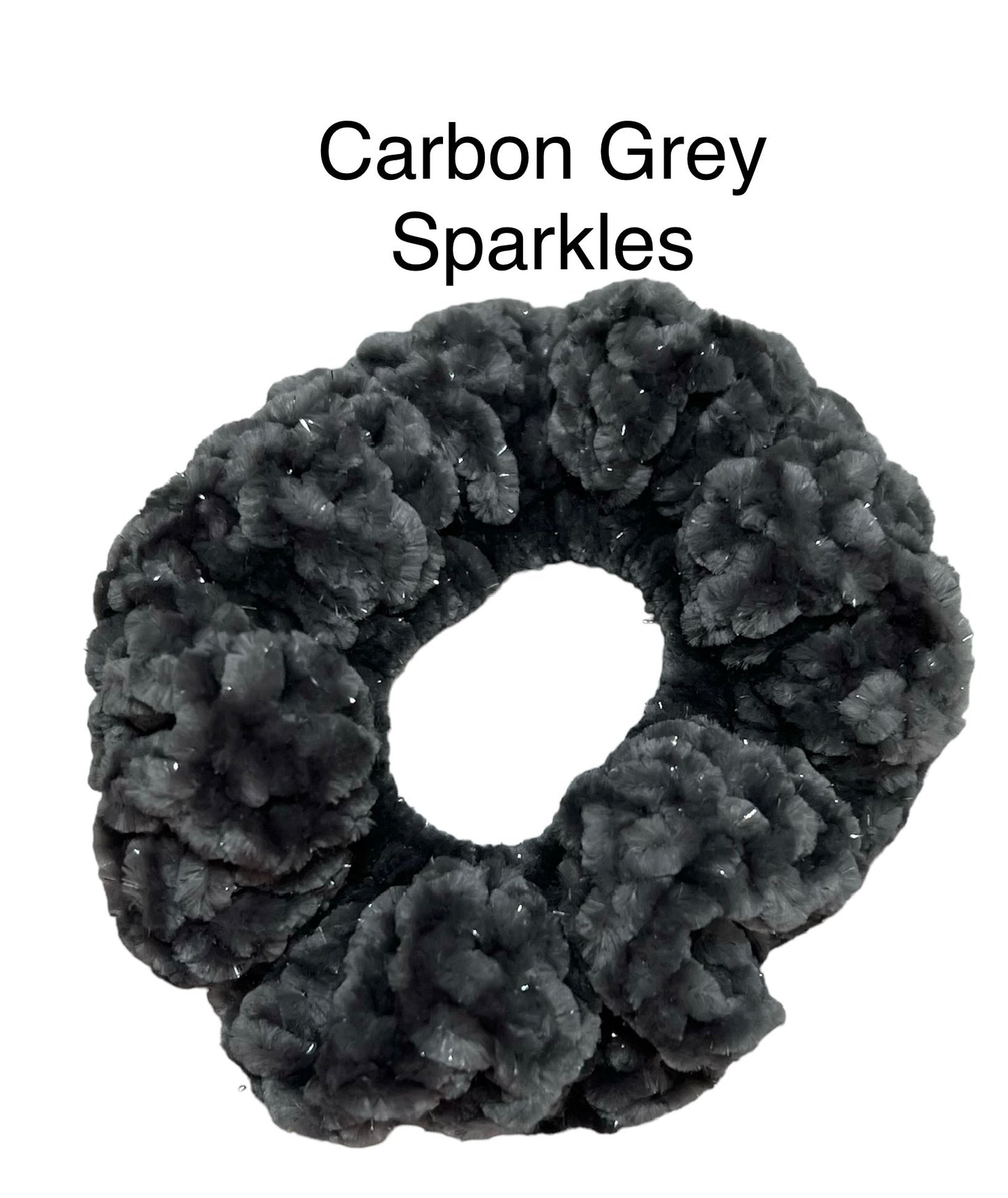 Velvet Scrunchies- Sparkle Yarn