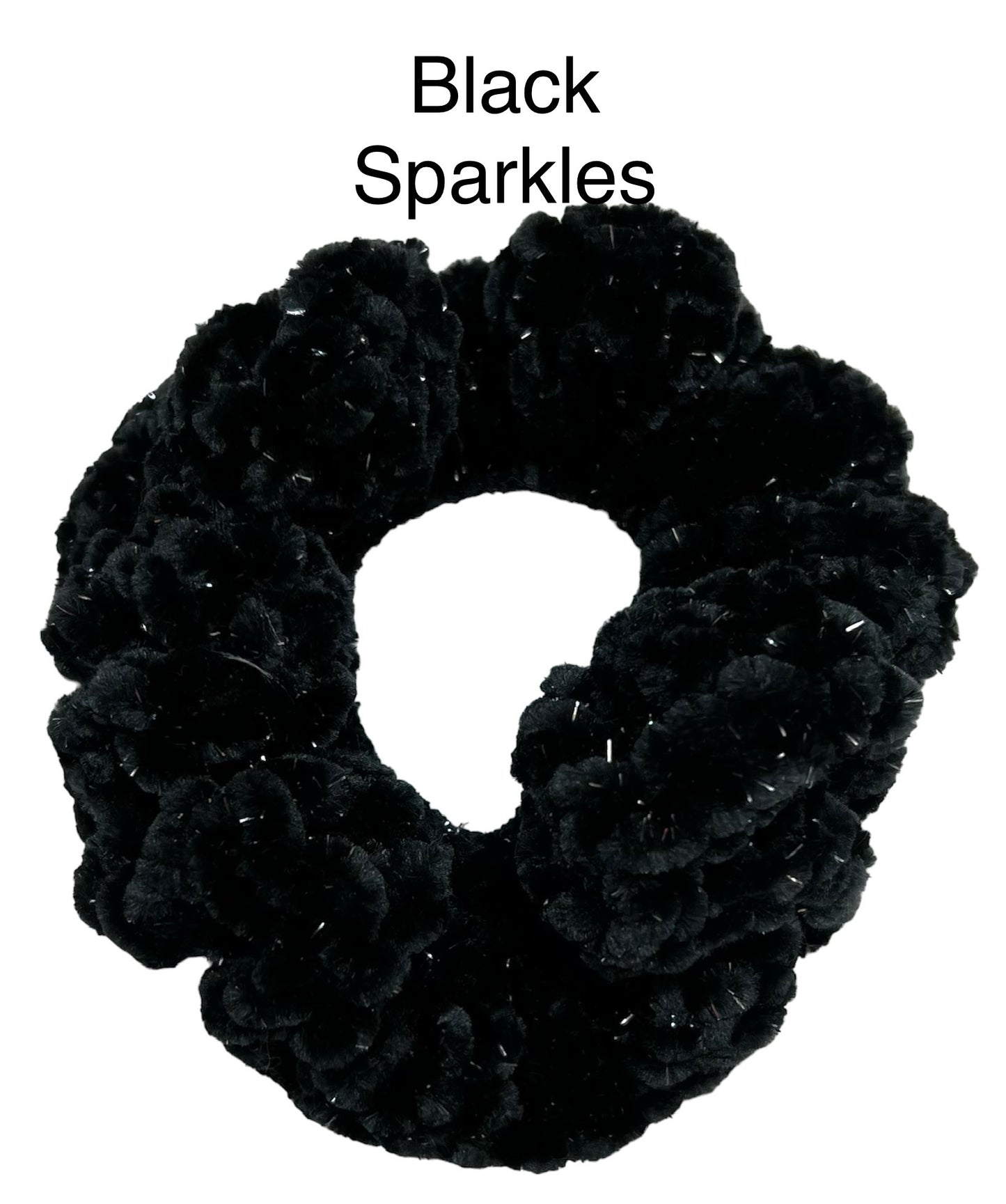 Velvet Scrunchies- Sparkle Yarn