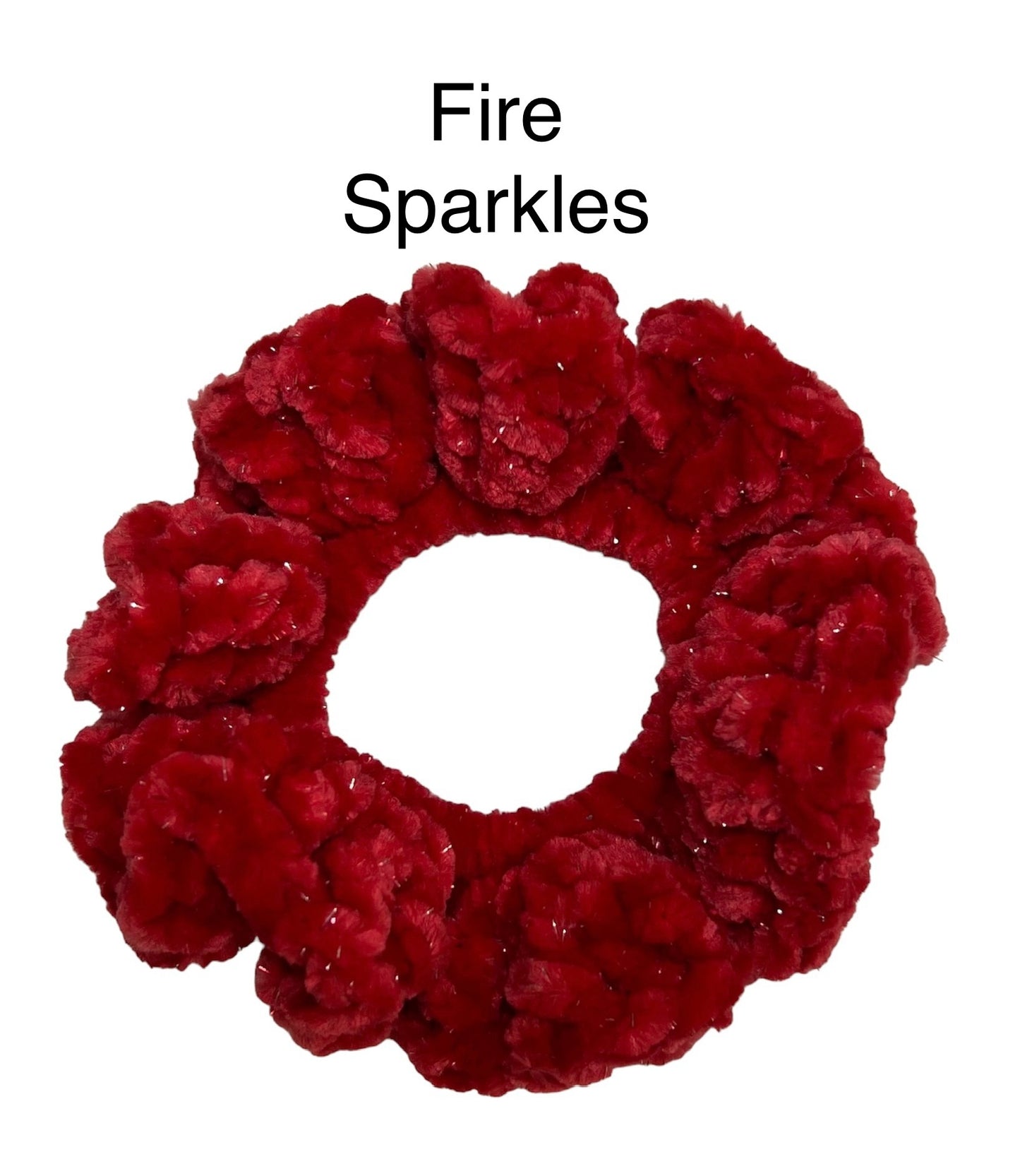 Velvet Scrunchies- Sparkle Yarn