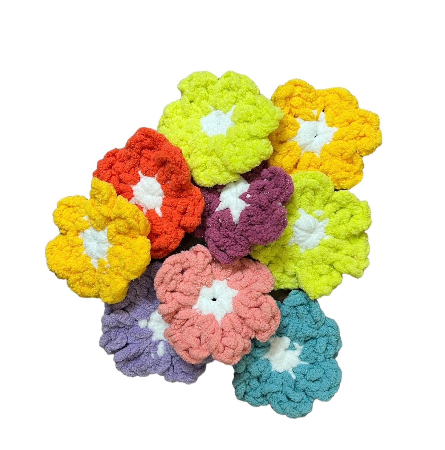 Flower Face Scrubby 4pk